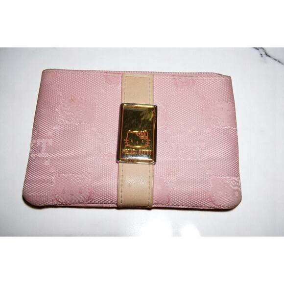 Hello Kitty Pink Quilted Shoulder Bag & Matching Wallet Set – Bow Print – Read - Picture 14 of 15